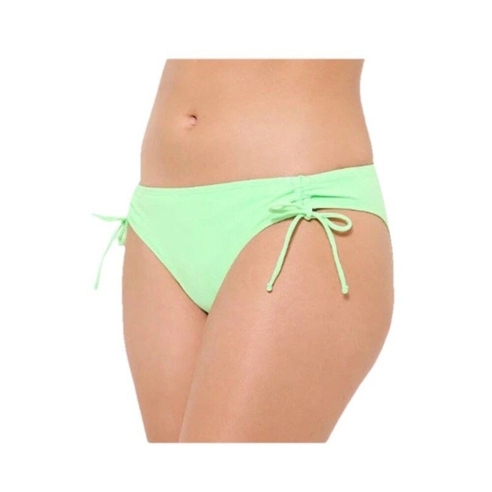 Ninety-Nine Degrees Bikini Bottoms XL Cinched Side Drawstring High-Leg Swim